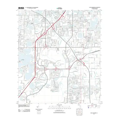 2012 Map of Lake Jessamine, 2012 Print