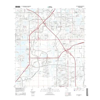 2015 Map of Lake Jessamine, 2015 Print