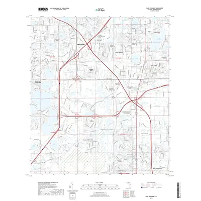 2018 Map of Lake Jessamine, 2018 Print