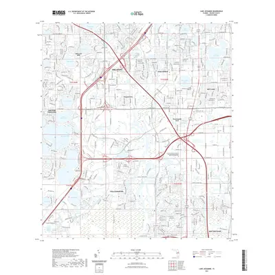 2021 Map of Lake Jessamine, 2021 Print