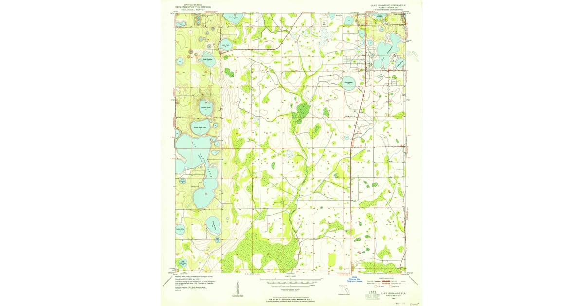 Old Maps of Cypress Pointe Orange - Lake Jessamine Orange County Fl Usgs Topo 1953 P1954 Og 1200x630