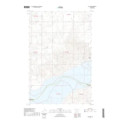 2017 Map of Lake Jessie, 2017 Print
