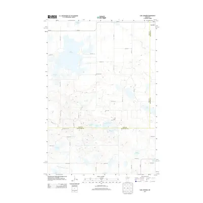 2013 Map of Lake Johanna, 2013 Print