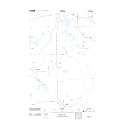 2013 Map of Lake Julia, 2013 Print