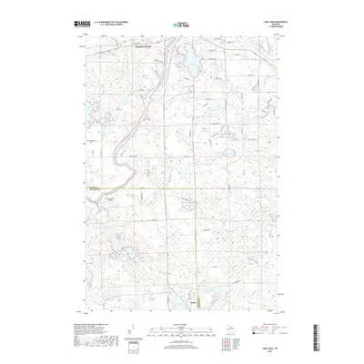 2018 Map of Lake Julia, 2018 Print