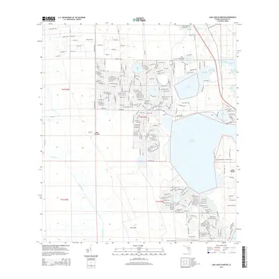 2015 Map of Lake June In Winter, 2015 Print