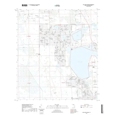 2018 Map of Lake June In Winter, 2018 Print