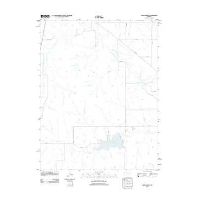 2012 Map of Lake Kahola, 2012 Print