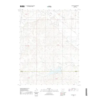 2018 Map of Lake Kahola, 2018 Print