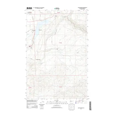 2013 Map of Lake Kapowsin, 2013 Print