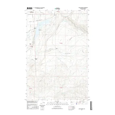 2017 Map of Lake Kapowsin, 2017 Print