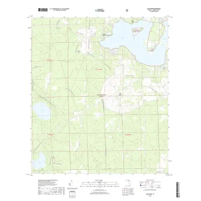 2018 Map of Lake Kerr, 2018 Print