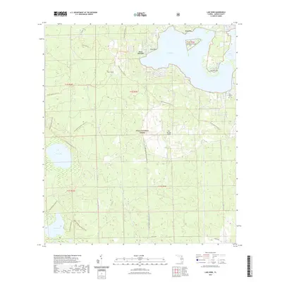 2021 Map of Lake Kerr, 2021 Print
