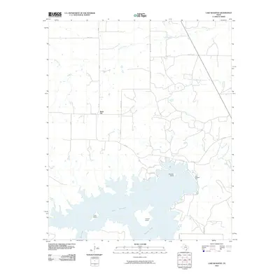 2010 Map of Lake Kickapoo, 2010 Print