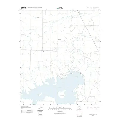 2012 Map of Lake Kickapoo, 2012 Print