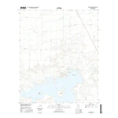 2016 Map of Lake Kickapoo, 2016 Print