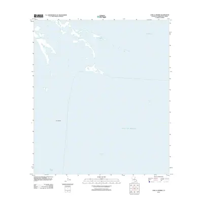 2012 Map of Lake La Graisse, 2012 Print