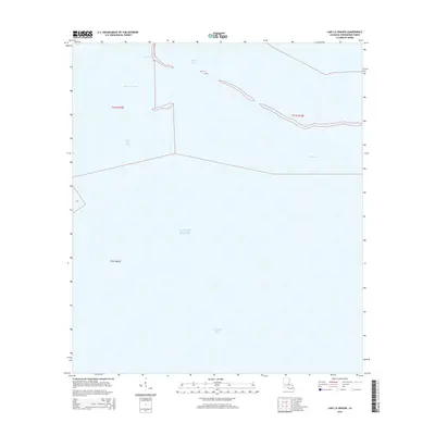 2015 Map of Lake La Graisse, 2015 Print
