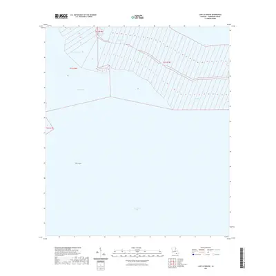 2021 Map of Lake La Graisse, 2021 Print