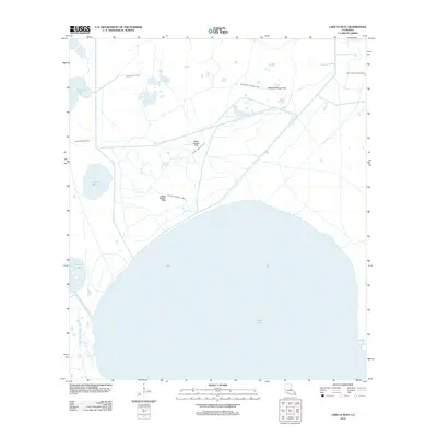 2012 Map of Lake Le Bleu, 2012 Print