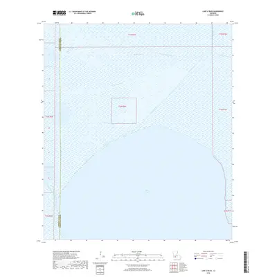 2018 Map of Lake Le Bleu, 2018 Print
