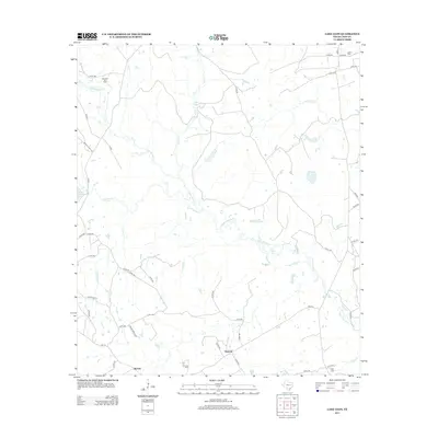 2013 Map of Lake Leon, 2013 Print