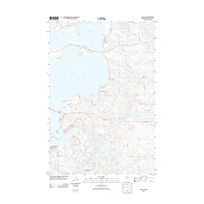 2013 Map of Lake Lida, 2013 Print