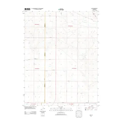 2013 Map of Lake, 2013 Print