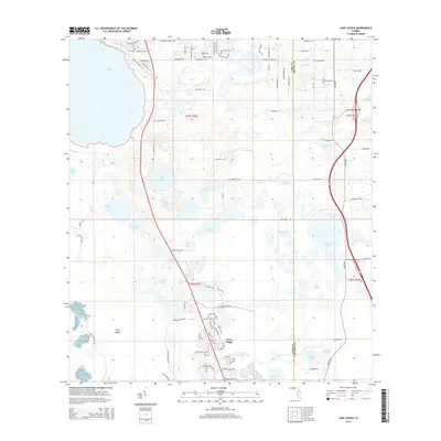 2015 Map of Lake Louisa, 2015 Print