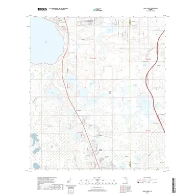 2018 Map of Lake Louisa, 2018 Print