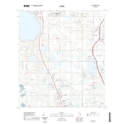 2021 Map of Lake Louisa, 2021 Print