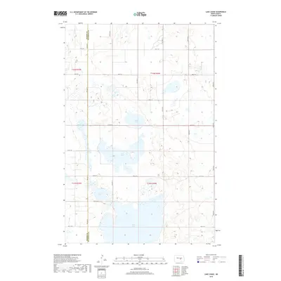2018 Map of Lake Louise, 2018 Print