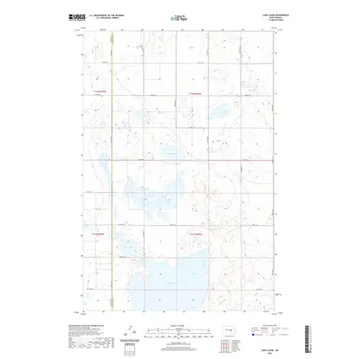 2020 Map of Lake Louise, 2020 Print