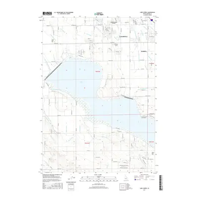 2017 Map of Lake Lowell, 2017 Print