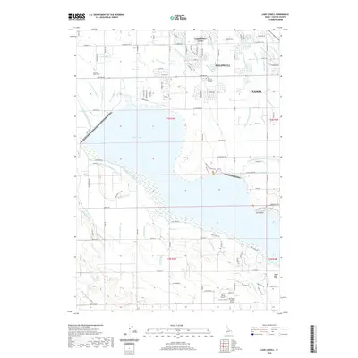 2020 Map of Lake Lowell, 2020 Print