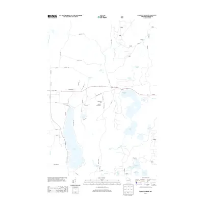 2013 Map of Lake Lucerne, 2013 Print