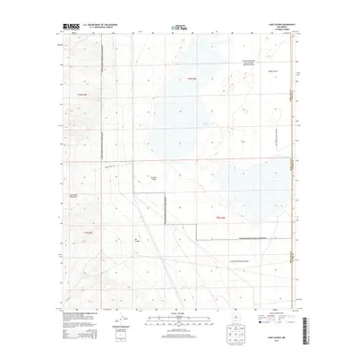 2013 Map of Lake Lucero, 2013 Print