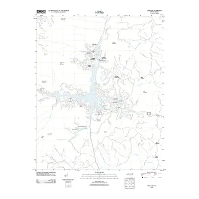 2010 Map of Lake Lure, 2010 Print