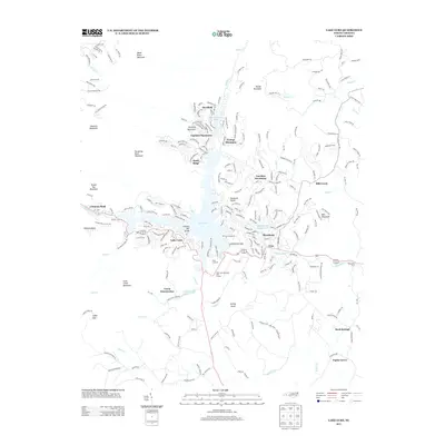 2013 Map of Lake Lure, 2013 Print