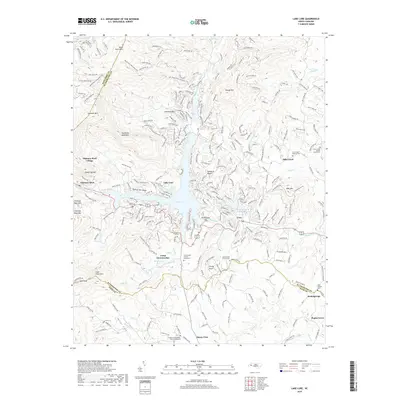 2019 Map of Lake Lure, 2019 Print