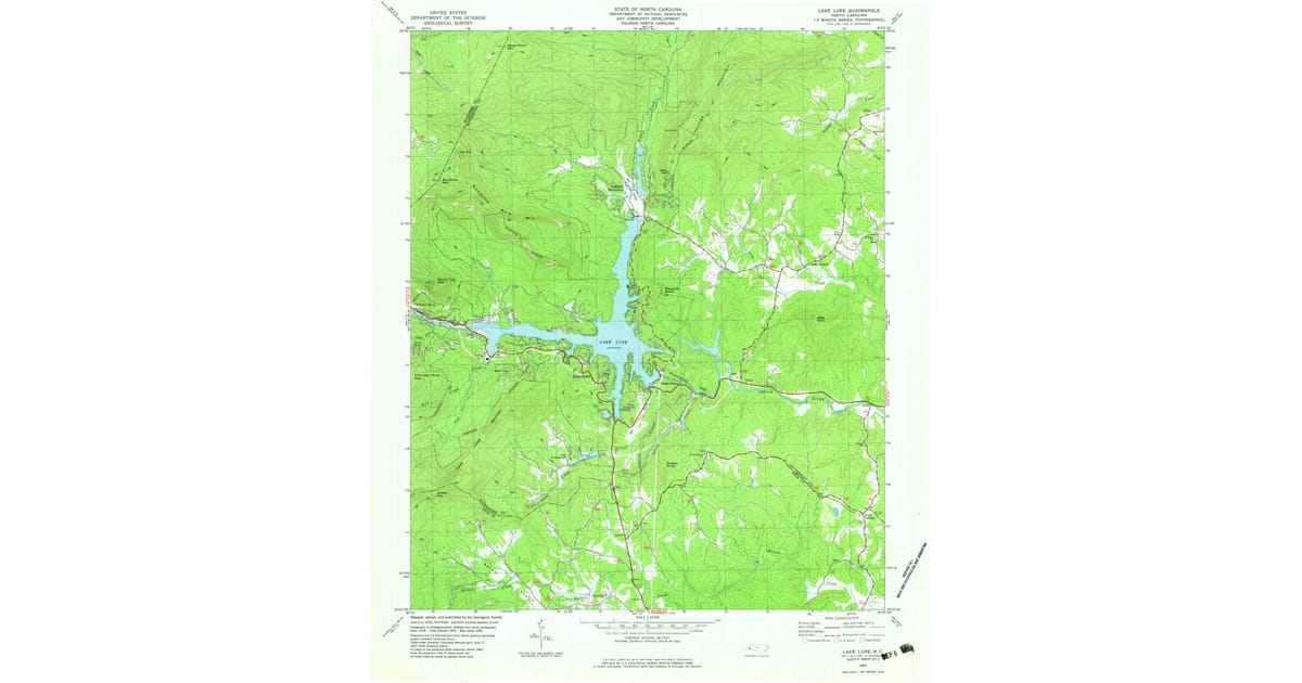 1980s Maps of Youngs Mountain - Lake Lure Rutherford County Nc Usgs Topo 1982 P1983 Og 1200x630