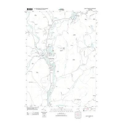 2013 Map of Lake Luzerne, 2013 Print