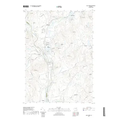 2019 Map of Lake Luzerne, 2019 Print