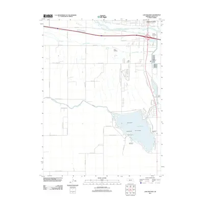 2011 Map of Lake Maloney, 2011 Print
