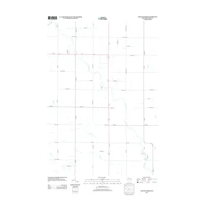 2013 Map of Lake Manakiki, 2013 Print