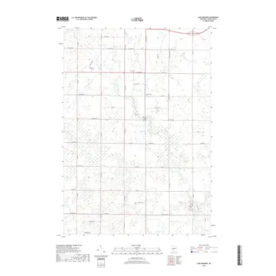 2018 Map of Lake Manakiki, 2018 Print