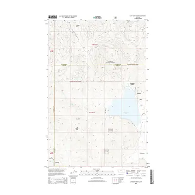 2014 Map of Lake Mary Ronan, 2014 Print