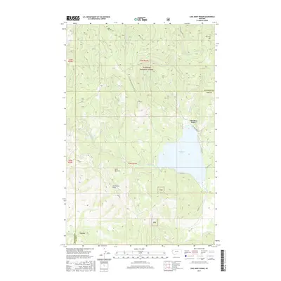 2017 Map of Lake Mary Ronan, 2017 Print