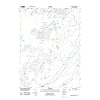 2011 Map of Lake Maskenozha, 2011 Print