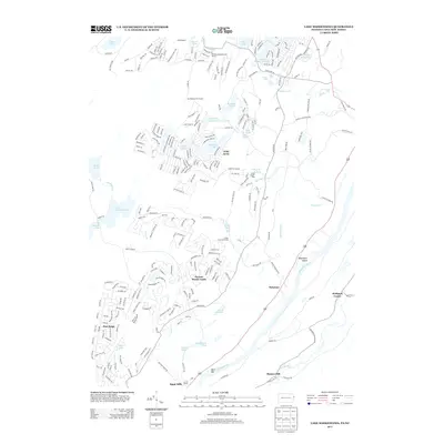 2013 Map of Lake Maskenozha, 2013 Print